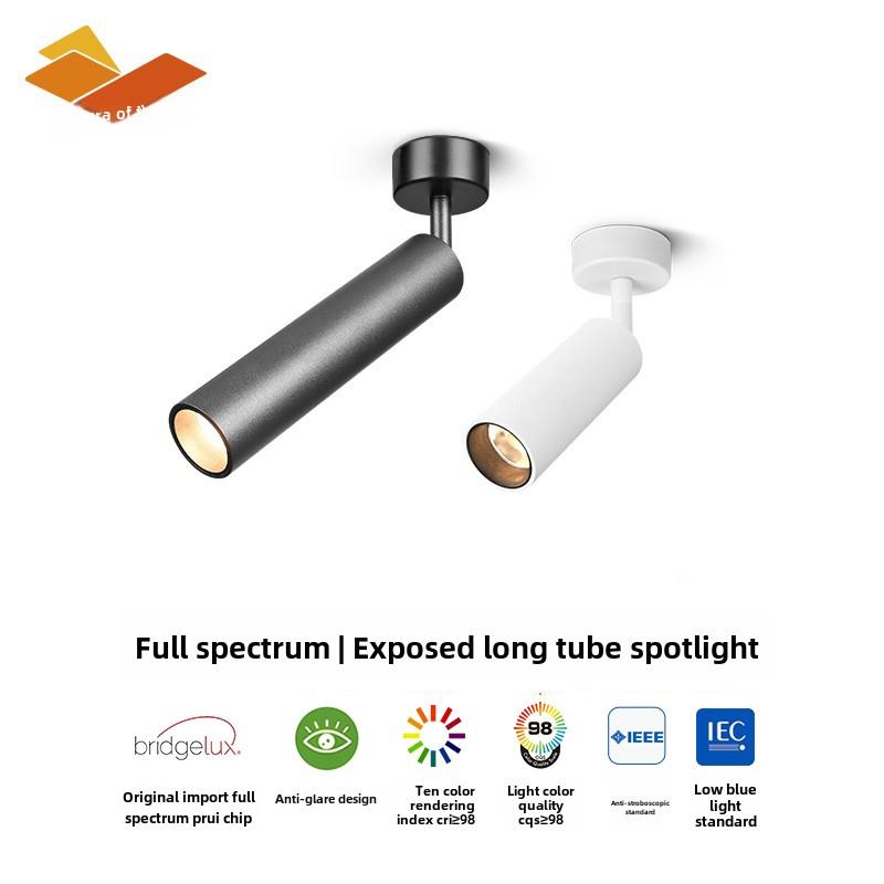 飞行时代小射灯表面安装天花板安装无孔背景墙走廊照明7W高画质长