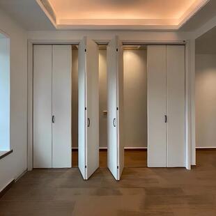 衣柜门折叠门实木衣帽间门卧室门定制简约收纳柜门隐形门收纳柜门