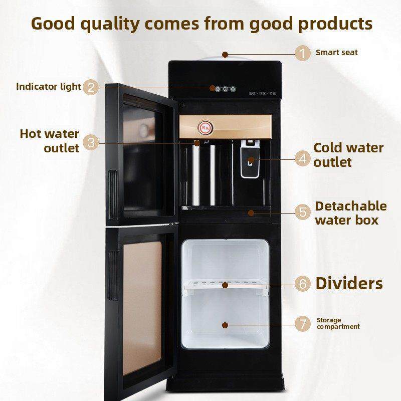 饮水机新款立式家用冷热迷你小型办公室节能冰温热双门制冷开水机