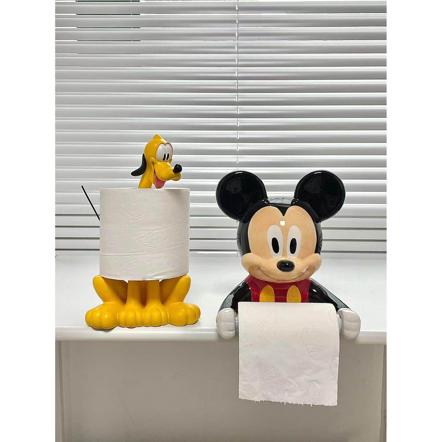 可爱布鲁托卷纸器创意家居置物架免打孔厕纸树脂摆件可拆卸卷纸架