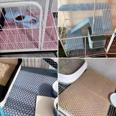 猫笼垫平台垫狗笼垫板p网格垫防卡脚加密脚垫宠物笼子底网垫可裁