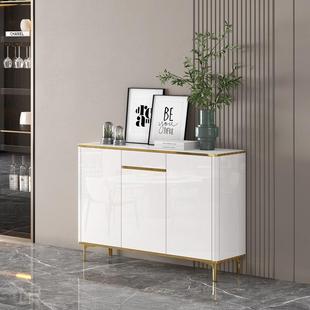 鞋柜实木烤漆家用门口简约现代大容量轻奢北欧玄关隔断餐边收纳柜