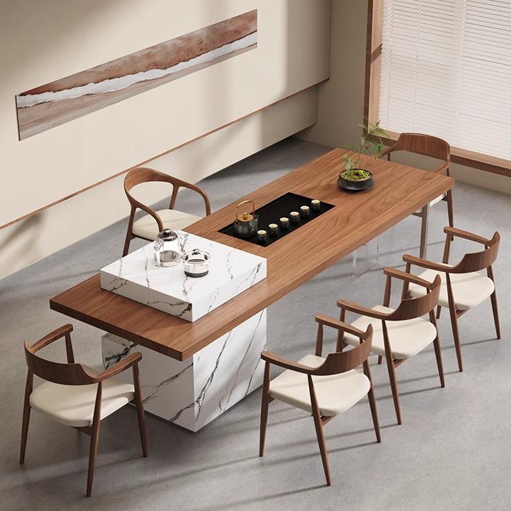 新中式实木茶桌椅组合现代简约家用客厅办公室功夫茶几禅意茶室