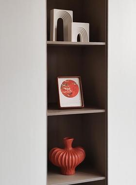 态生活现代格调红色喜庆艺术软装饰品摆件乔迁之喜电视柜展示摆设