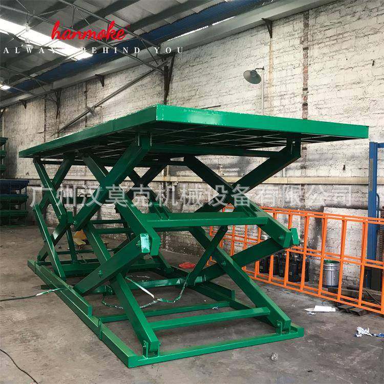 厂家定制6吨Hanmoke固定剪叉式升降机高安全简易升降货梯