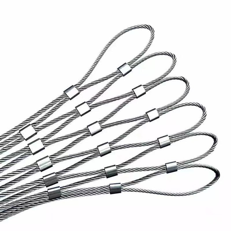 不锈钢丝绳网卡扣网幼儿园高空防护网植物攀爬动物笼舍楼梯防坠网