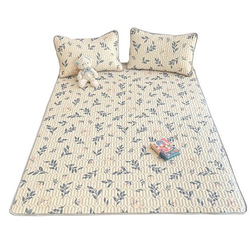 夏季冰丝乳胶凉席三件套可机水洗学生宿舍单人儿童夏天凉垫软席子