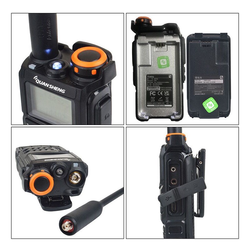 QUANSHENG泉盛UV-K5对讲机多频段语音加密手台户外手持多段业余