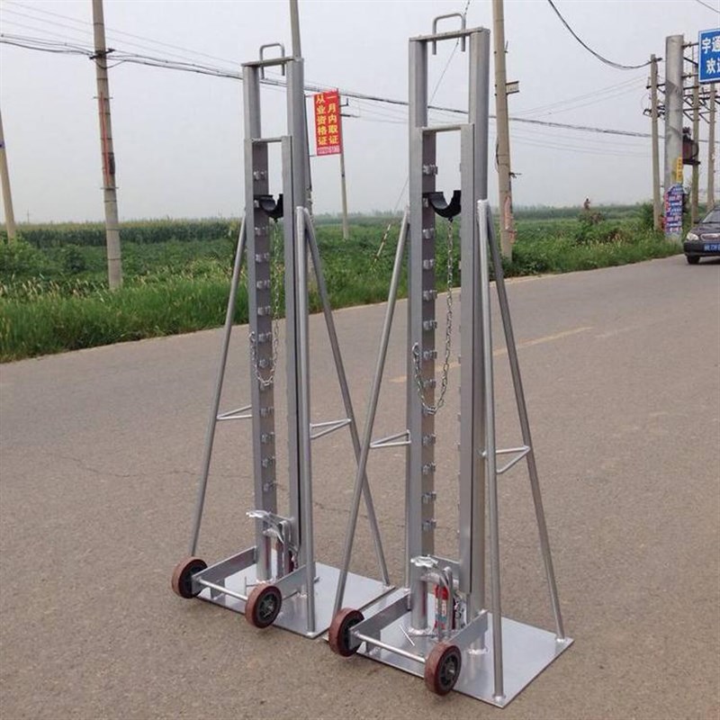 梯形电缆放线架DL011-5型立式电缆放线盘支架5T升降式多孔放线架