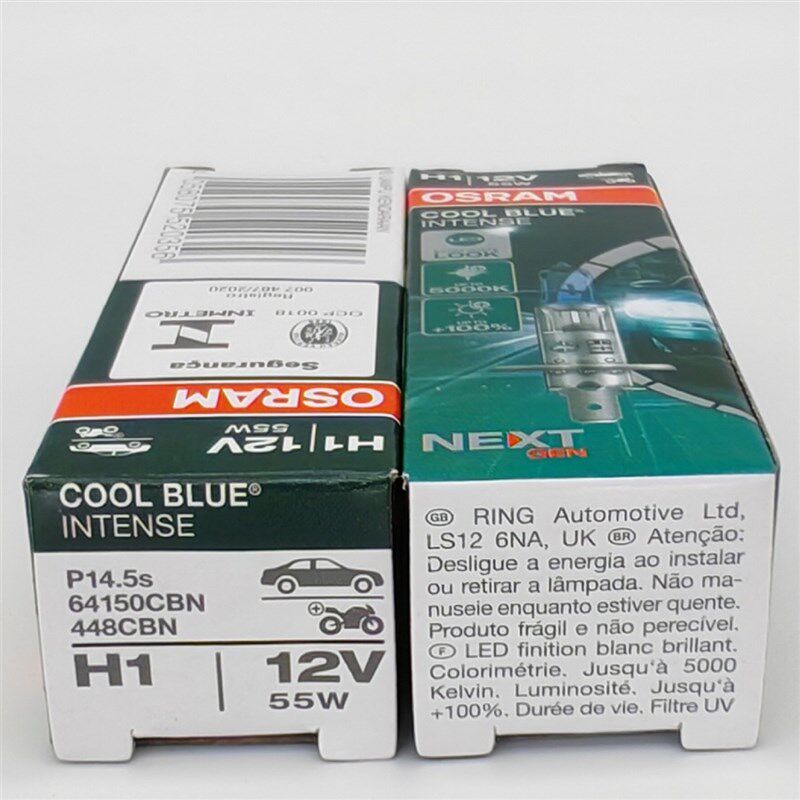 欧司朗 OSRAM H1 U 12V 55W 64150CBN 5000K 448CBN增亮100灯泡