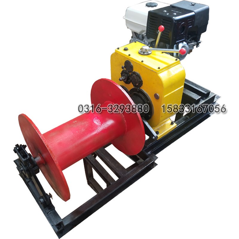 轻便型1吨小绞磨220伏/380伏电动遥控可携式 手提吊运卷扬绞磨机