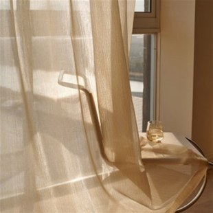 法式流光纱帘美式轻奢透光不透人窗纱定 制窗台卧室窗帘梦幻纱帘