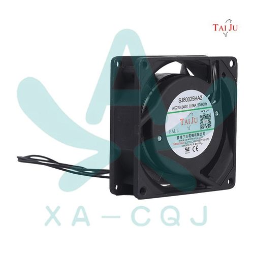TAIJU台巨SJ80025HA2 220V 0.06A 8025滚珠导线 电脑变频器散热扇