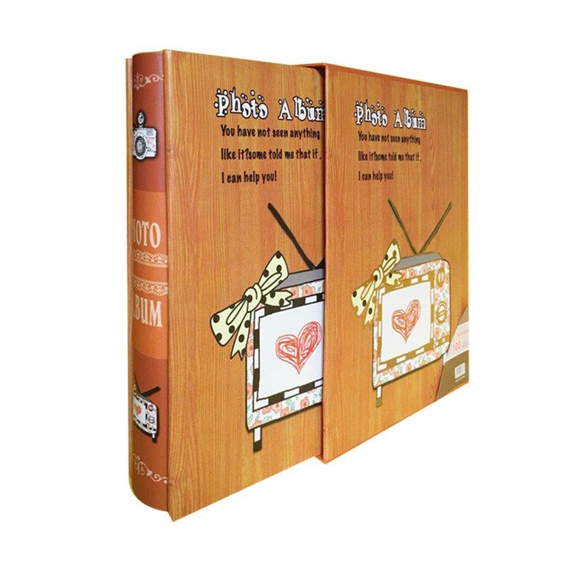 新款7寸200盒装相册插页式50张内页浪漫记忆封面影楼影集现货