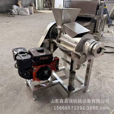 商用沙棘果螺旋榨汁机大型梨子火龙果破碎压榨机果蔬不锈钢打浆