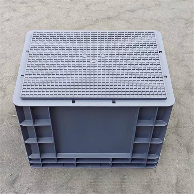 4330加厚灰色塑料箱400*300*300mm塑胶箱子加高周转箱355*255*290