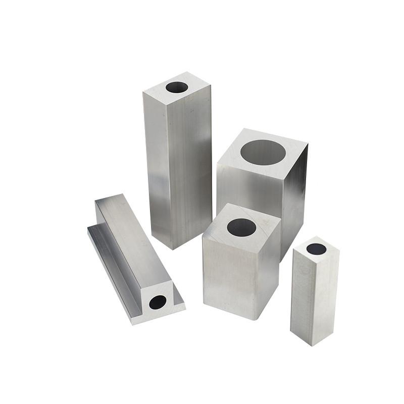 单孔方管铝合金空心50x50厚重型外方内圆铝型材方形铝条铝块铝管