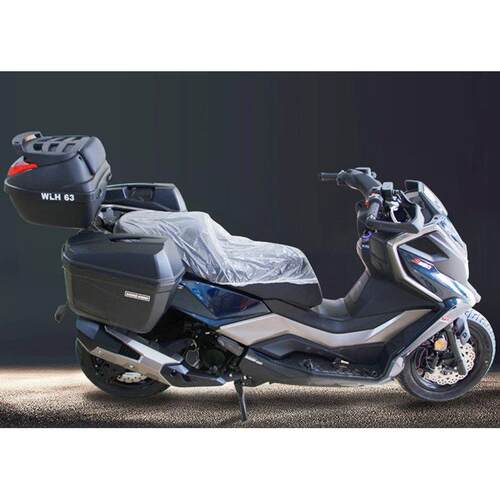 适用光阳S250边箱赛艇S350侧箱尾架后货架护杠保险杠改装三箱通用