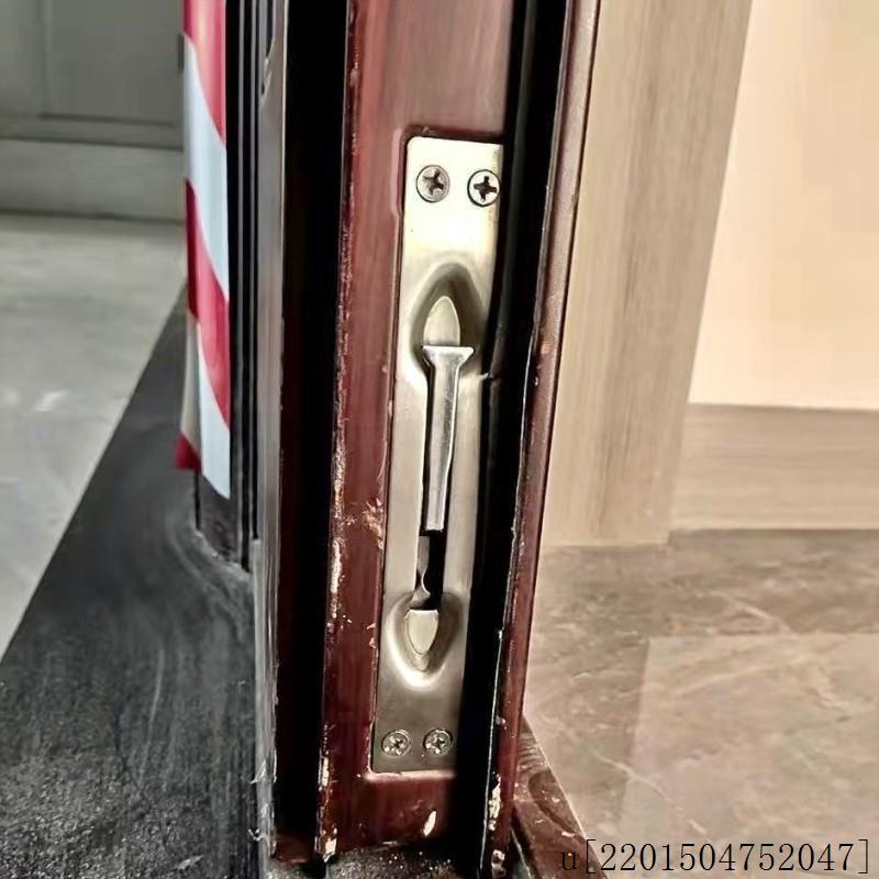 天中控不防盗大门门栓插销锁锈钢单无品牌/双孔家用地双开配件暗