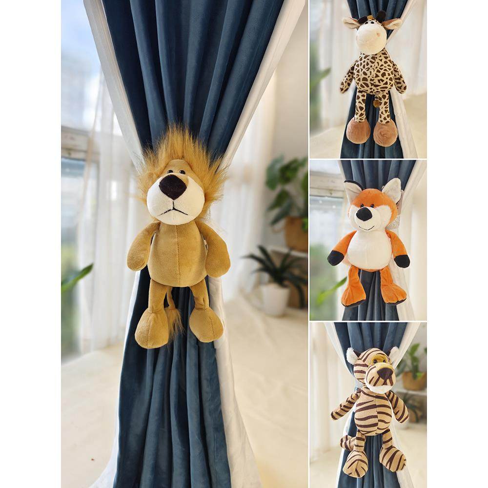 儿童趣味可爱卡通窗帘绑带孩童房装饰墙饰纱帘按扣弹力扣捆带Q萌