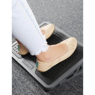 易瑞康脚踏板人体工学办公按摩金属午休搁脚凳可调垫脚凳沙发脚凳