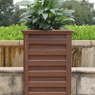 铝合金花箱户外庭院组合市政栅栏阳台长方形花箱道路景观种植箱