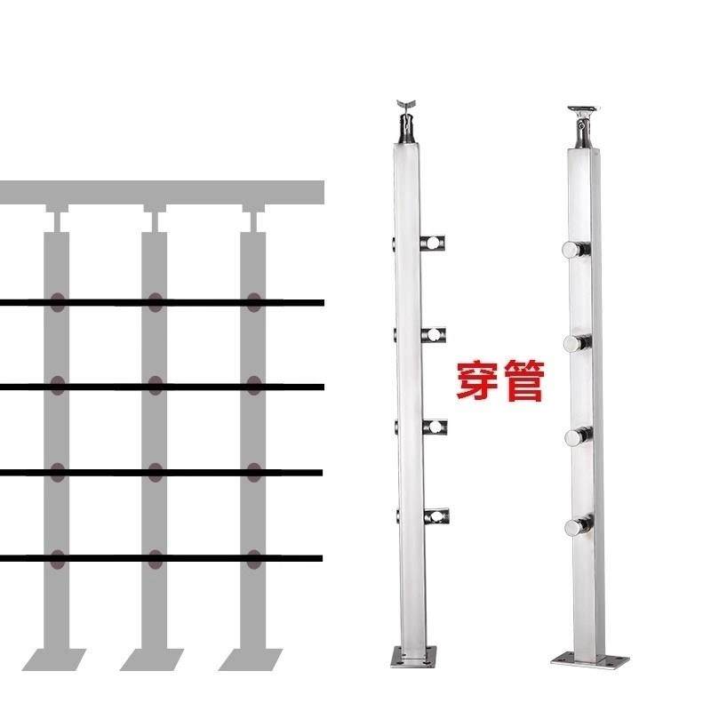 304不锈钢立柱 楼梯扶手 商场阳台玻璃栏杆护栏 桥梁工程 白钢柱,全屋定制,楼梯立柱,淘宝优惠券,粉丝福利购,淘宝优惠卷