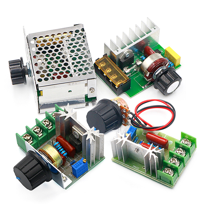 2000W可控硅调速器 4000W 电机220V大功率电子调压调光调温模块
