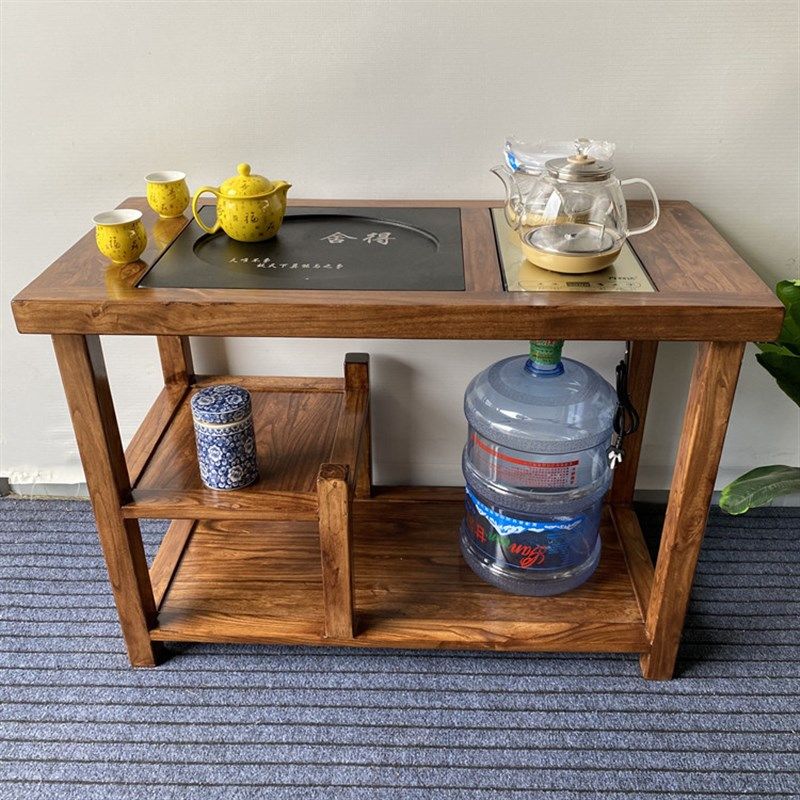北榆木全实木1米茶桌椅组合茶台大料茶几轻奢一体式茶水柜边角几,住宅家具,家用茶台/茶桌,淘宝优惠券,粉丝福利购,淘宝优惠卷