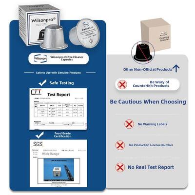 Wilsonpro啡路清咖啡机清洁剂Nespresso雀巢胶囊皮爷清洗胶囊除垢