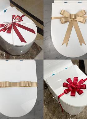 样板房卫生间马桶装饰拉花售楼坐便器盖蝴蝶花卫浴店软装饰品摆件