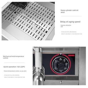 豹鼎商用双缸煎锅燃气煎锅燃气煎锅自动恒温煎锅正心炸鸡排机
