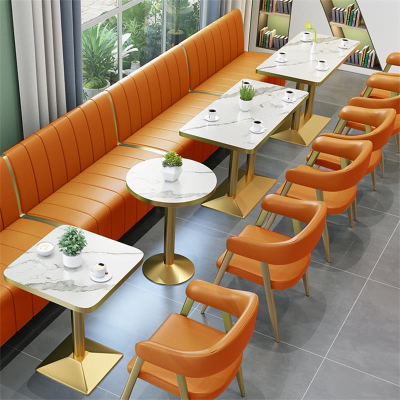 定制奶茶店卡座桌椅面 面馆饭店小吃汉堡店烘培双人沙发餐饮甜品