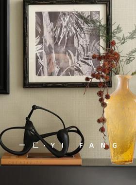 一匚 极简全屋定制软装玄关边柜花艺装饰 家居餐厅酒店装饰摆件