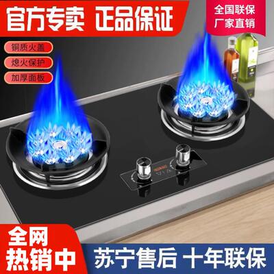 意大利邦帕尼瓦斯炉家用双口瓦斯炉瓦斯炉瓦斯灶台嵌入式炉具猛火
