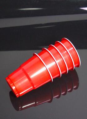 航空170ml杯子红色加厚一次性塑料杯家用喜事塑杯结婚婚宴