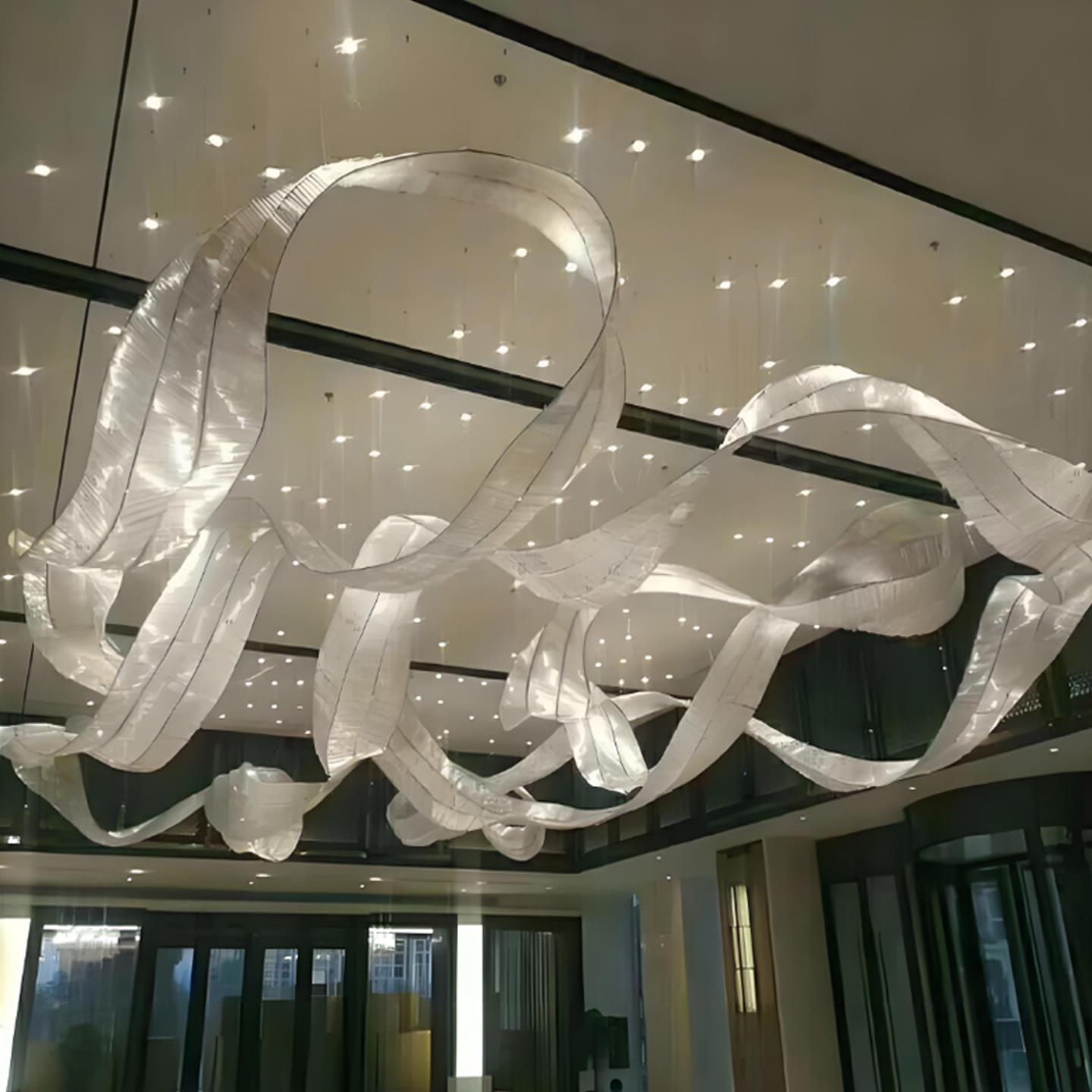 艺术飘带吊灯非标定制酒店大堂宴会厅售楼部沙盘异形装饰造型灯具
