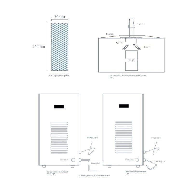 商用嵌入式开水机新中式茶饮店手冲区设备隐藏式开水器智能定温量,厨房电器,开水机/开水箱/蒸汽奶泡机,淘宝优惠券,粉丝福利购,淘宝优惠卷