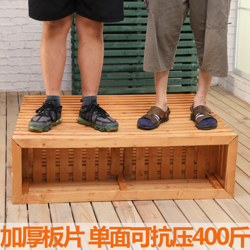 防腐木长方形隔断花槽木制围栏阳台花盆庭院栅栏花箱组合花坛定制