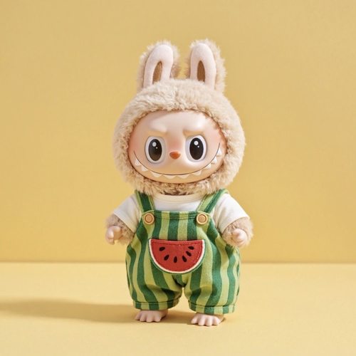 「水果派对」17cm labubu拉布布娃衣一二三代站姿搪胶公仔替换装