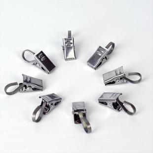 加厚窗帘夹子强力锯齿特硬防锈不锈钢挂钩金属床帘门帘夹布小yuqi