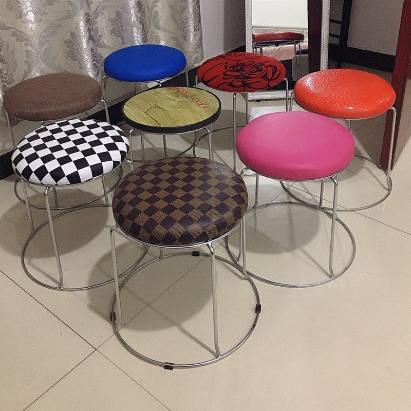 时尚小凳子欧式客厅家用矮凳儿童创意加厚小圆凳塑料凳换鞋凳包邮