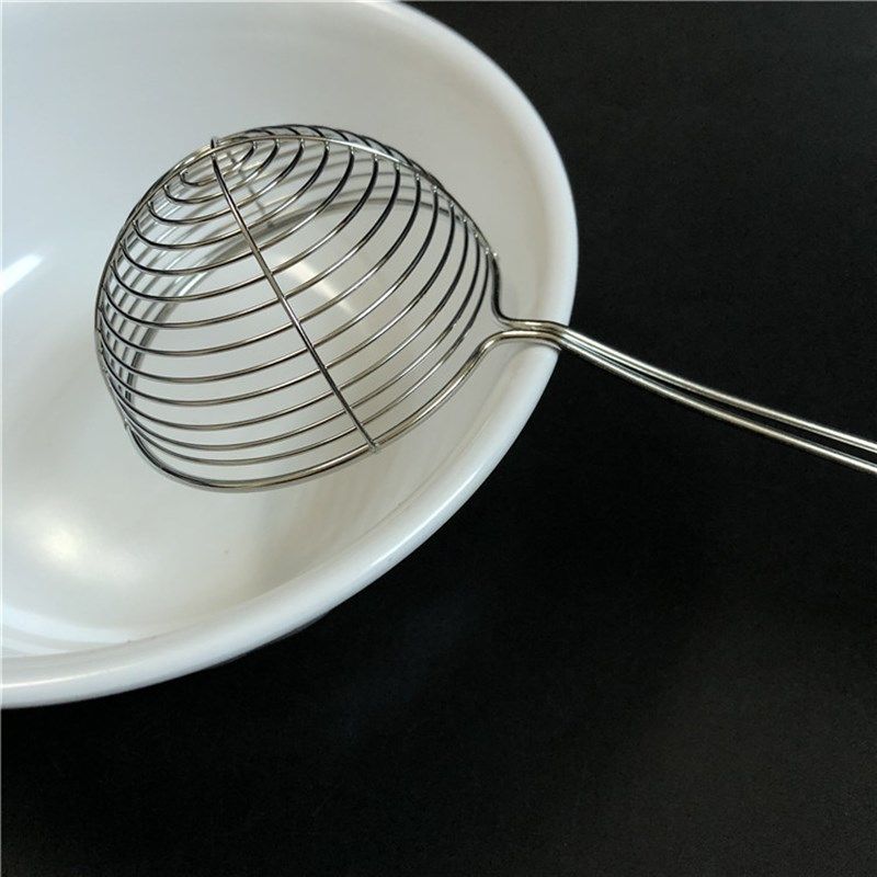 包邮 火锅捞勺黑色胶柄不锈钢漏勺小号打边炉肉丸子捞筛汤漏勺子