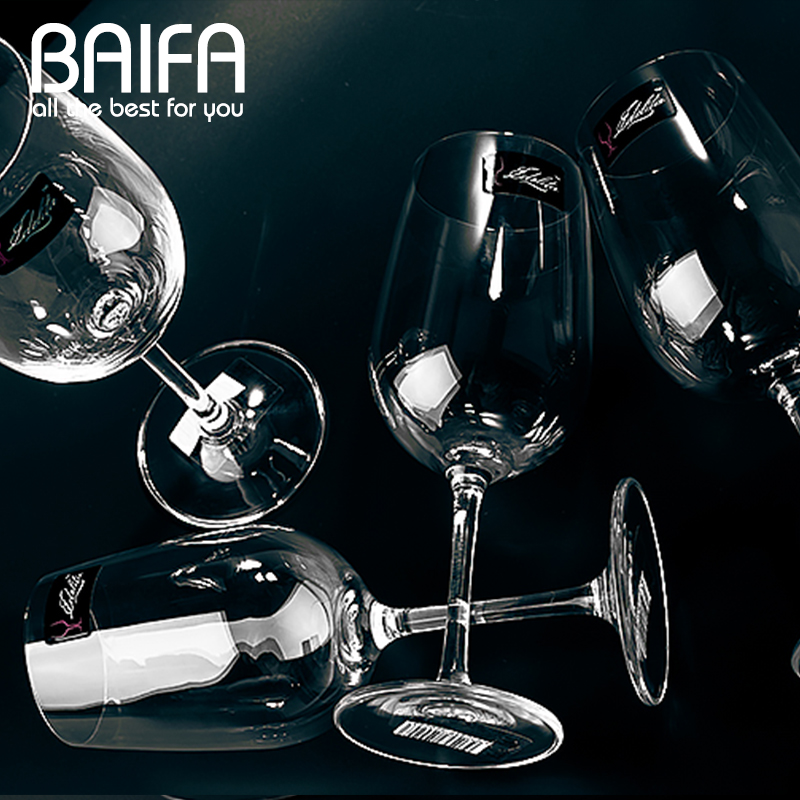 创意无铅水晶红酒杯套装 葡萄酒杯6只礼盒装 专业酒具高脚杯包邮