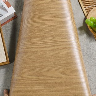 木纹贴纸自粘仿木实木加厚原木色木板防水桌面柜子木门木纹纸贴皮