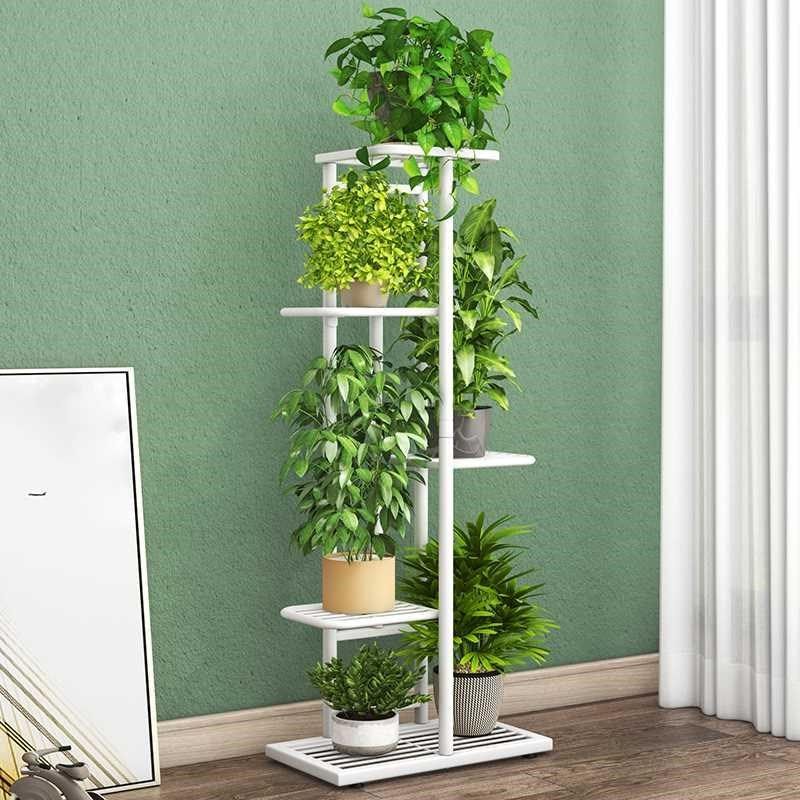 网红花架落地式铁艺置物架多肉专用花盆架室内阳台植物转角盆栽架