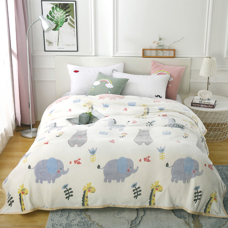 珊瑚绒学生毛毯床单法拉绒加厚冬季保暖双人单人盖毯午休空调毯子