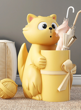 可爱猫咪客厅玄关收纳家居饰品沙发电视柜旁落地摆件乔迁新居礼品
