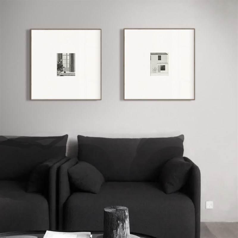 大卫霍克尼 波普艺术装饰画 北欧小众挂画组合正方形客厅卧室日式图片