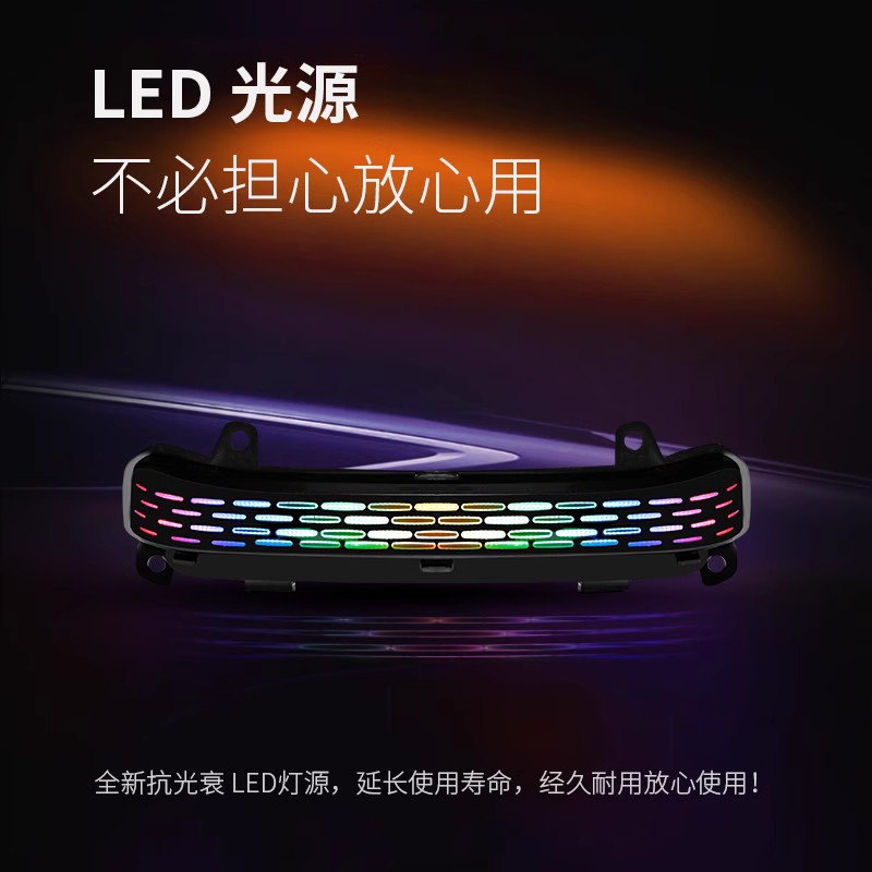 9号电动车F90车尾灯 九号F60/F90M直上速牛后车灯改装配件APP可调